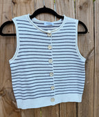Striped Cardigan | Button Down