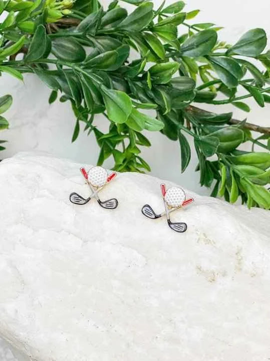 Golf Club Earrings | Subtle Charm