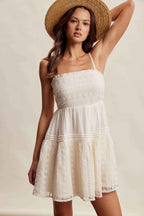 Lace Tiered Mini Dress LD1628 - Fairway Faith Apparel Co