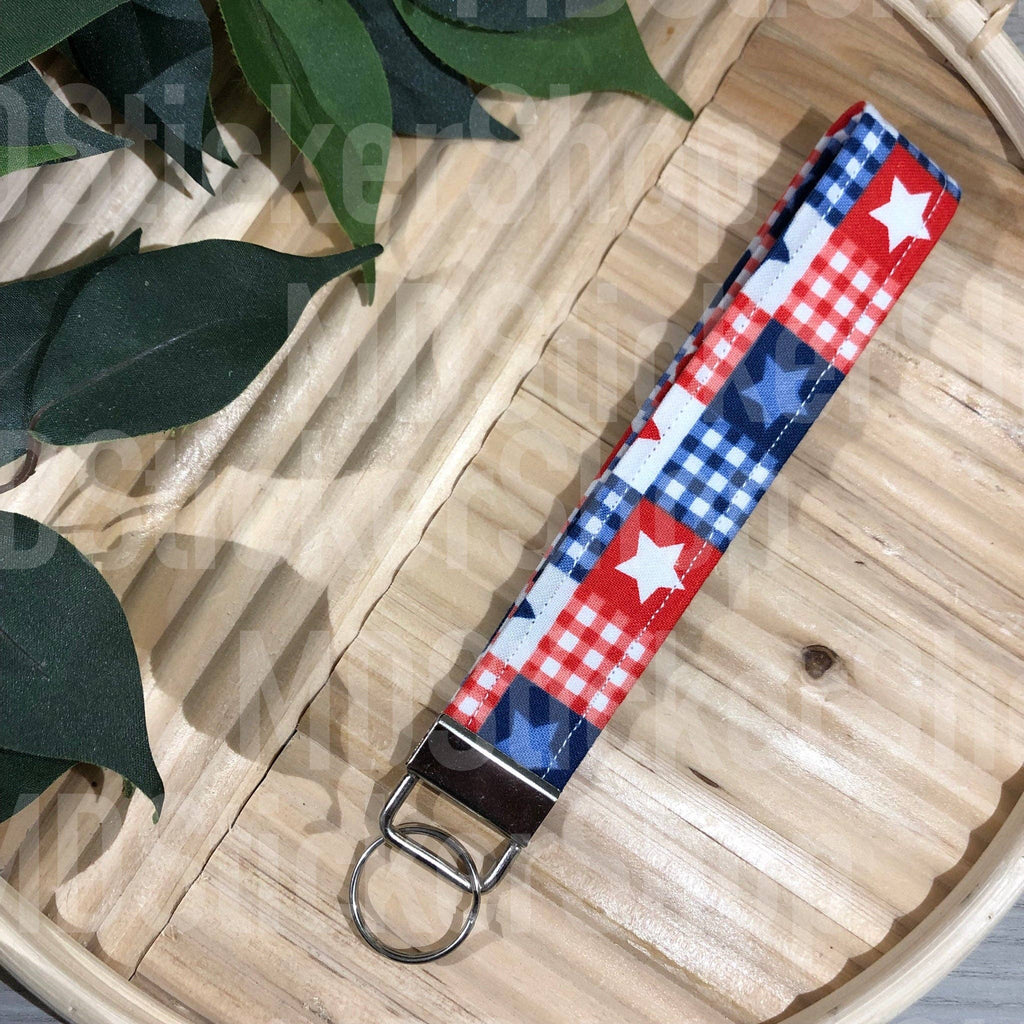 Patriotic Patchwork Wristlet - Fairway Faith Apparel Co