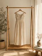 Strapless Midi Dress | Linen - Fairway Faith Apparel Co
